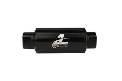 Aeromotive In-Line Filter - AN-10 - Black - 100 Micron