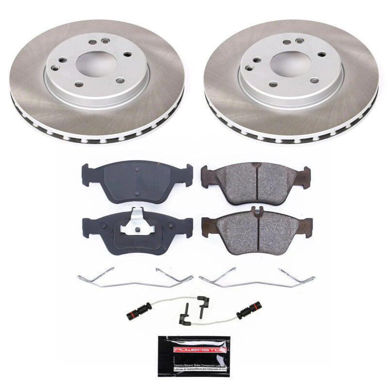 PowerStop 98-04 Mercedes-Benz SLK230 Front Semi-Coated Rotor Kit (SC3047)
