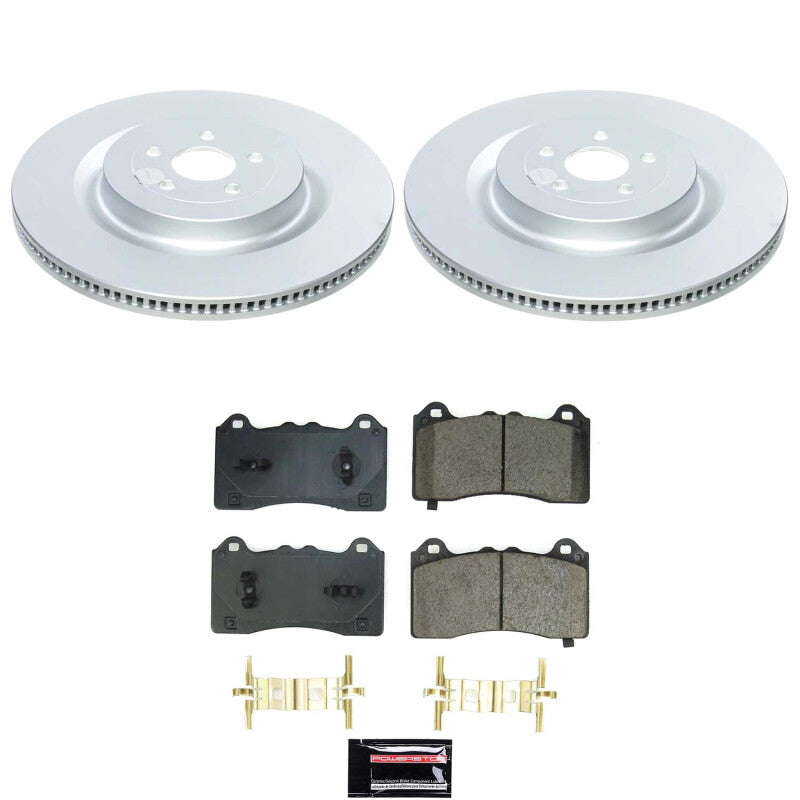 PowerStop 21-24 Ford Mustang Mach-E Front Z17 Coated Brake Kit (CRK9265)