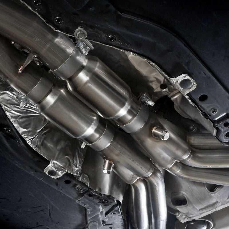 Stainless Works 14-19 Corvette 6.2L Headers 2in Primaries w/HF Cats & X-Pipe (C72CAT)