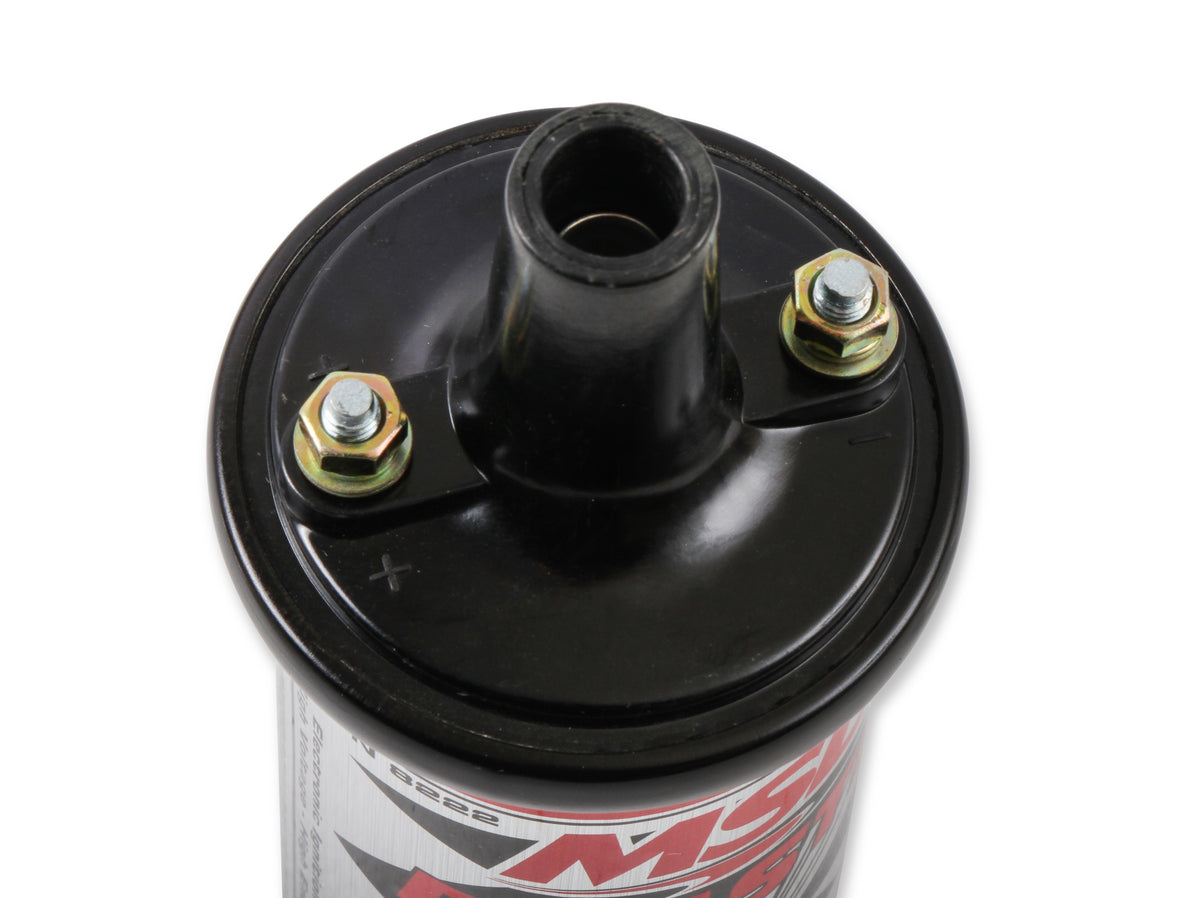 MSD 8222 Ignition Coil Blaster Series, Canister Style, High Vibration, Black