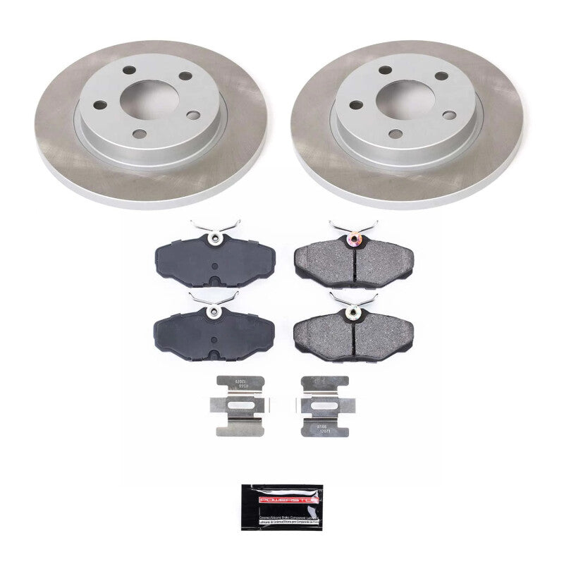 PowerStop 93-05 Mercury Sable Rear Semi-Coated Rotor Kit (SC1298)