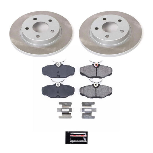 PowerStop 93-05 Mercury Sable Rear Semi-Coated Rotor Kit (SC1298)