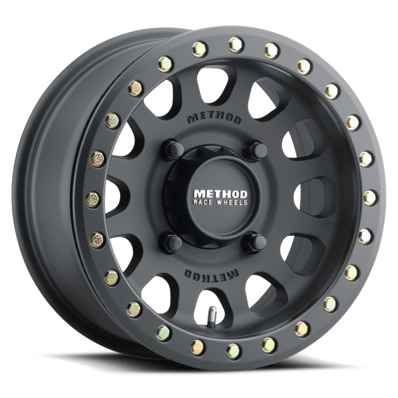 (set of 4) Method MR401 UTV Beadlock Matte Black | 15x7" +38mm | 5x4.5in Wheel