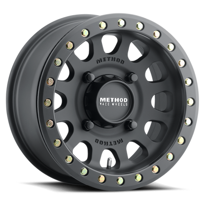 (set of 4) Method MR401 UTV Beadlock Matte Black | 15x7" +38mm | 6x5.5in Wheel