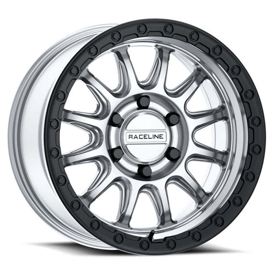 Raceline 960B Alpha Machined w/ Black Ring | 17x8.5" +0mm | 5x127mm Wheel