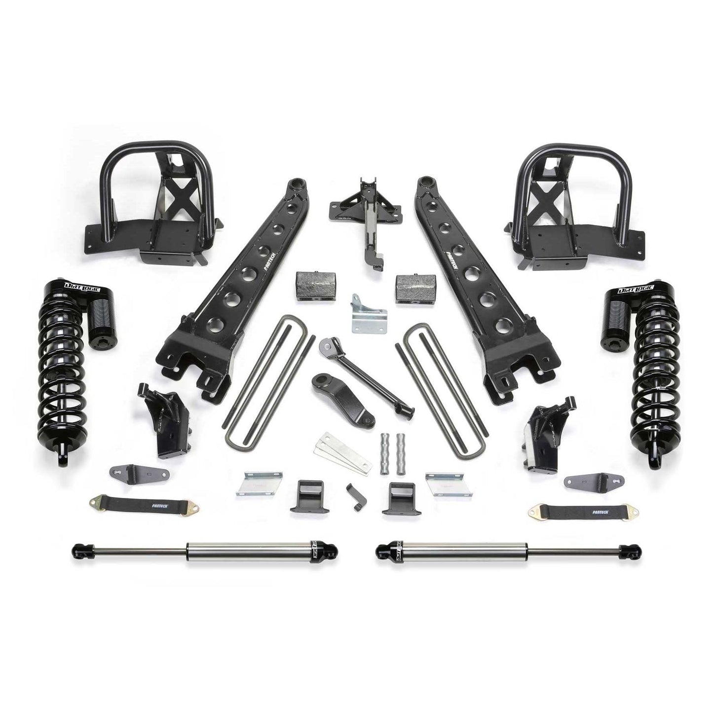 Fabtech 6in Rad Arm System w/ DLSS 4.0 C/O & Rear DLSS | Ford F450/550 4WD 10 Lug (11-13) (K2158DL)