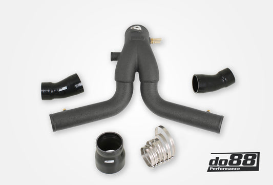do88 Porsche 911 Turbo (991.1) 13-15 Y-Pipe Black for OEM Intercooler