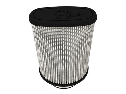 aFe Magnum FLOW Pro DRY S Universal Air Filter 3.5in Flange 5.75x5in Base 6x2.75in Top 6.5in Height