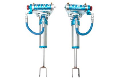 King Shocks 2.5 Performance Front & Rear Reservoir Adjustable Shocks Set - 2011-2026 Chevrolet Silverado 2500 HD 4WD