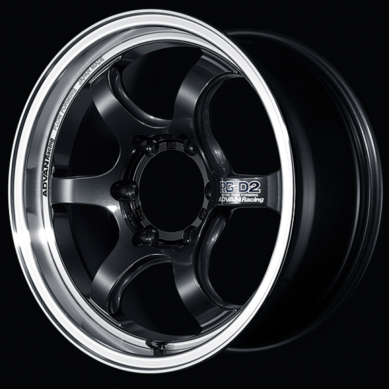 Advan RG-D2 for Truck Machining/Black Gunmetallic | 17x8" +20mm | 6x139.7mm Wheels