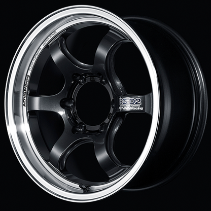 Advan RG-D2 for Truck Machining/Black Gunmetallic | 17x8" +20mm | 6x139.7mm Wheels