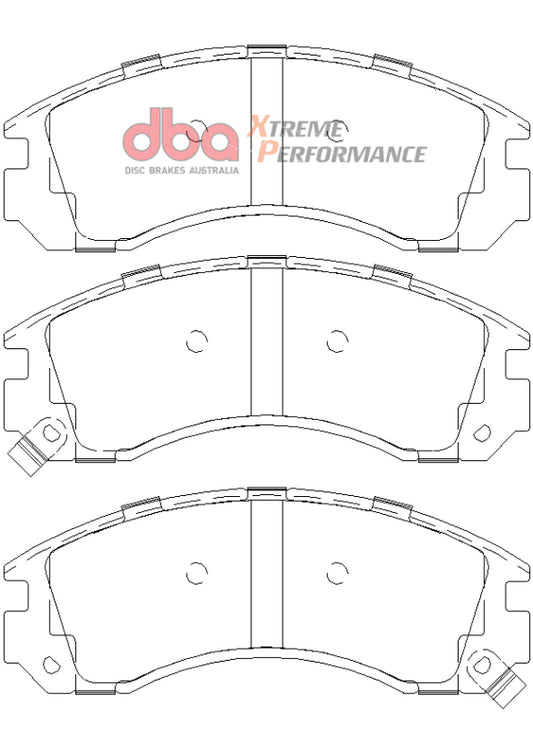 DBA Front Xtreme Performance Brake Pads | Mitsubishi Montero Sport (00-04) (DB1223XP)