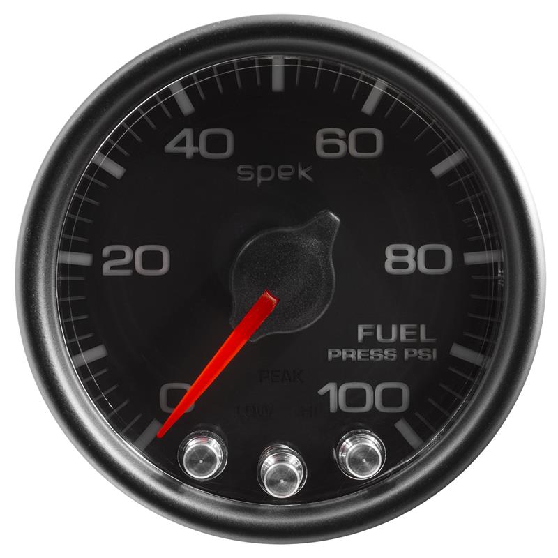 Autometer Spek-Pro 2 & 1/16" Fuel Press Gauge 100PSI