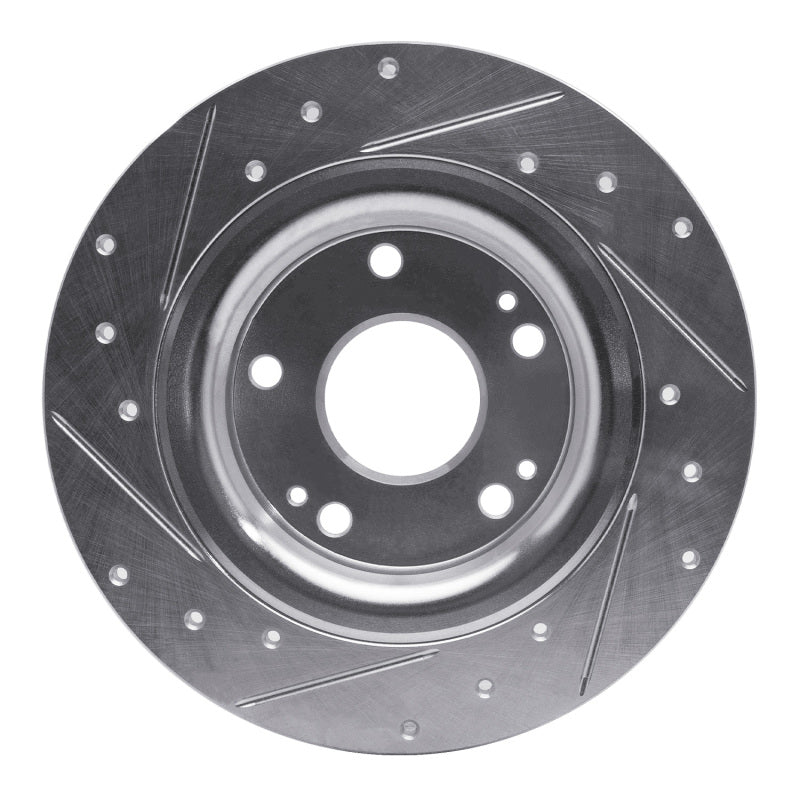 R1 17-20 Honda Civic Coupe Rear Drilled & Slotted Rotor | Civic VIII/X/Type R (06-22) (631-59068R)
