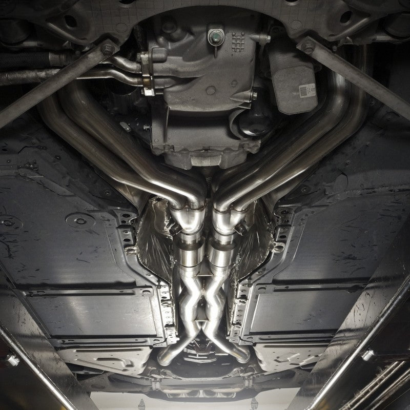 Stainless Works 14-19 Corvette 6.2L Headers 2in Primaries w/HF Cats & X-Pipe (C72CAT)