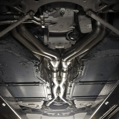 Stainless Works 14-19 Corvette 6.2L Headers 2in Primaries w/HF Cats & X-Pipe (C72CAT)