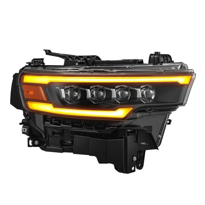 AlphaRex 880891 NOVA Quad LED Projector Headlights Black Ram 1500 25-26