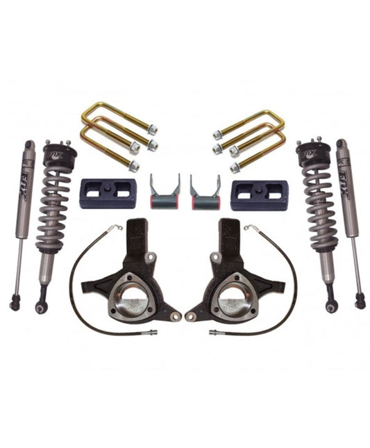 MaxTrac K881375f 7" Lift Kit w/ FOX Shocks for 07-16 Silverado/Sierra 1500 2WD