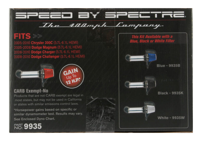 Spectre 05-10 Chrysler 300C V8-5.7/6.1L F/I Air Intake Kit | Chrysler 300C (9935)