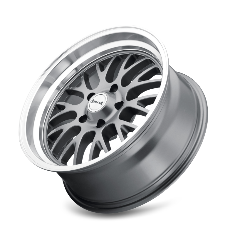 Ridler Wheels 607 Gloss Grey Machined | 20x8.5" +0mm | 5x120.65mm Wheel