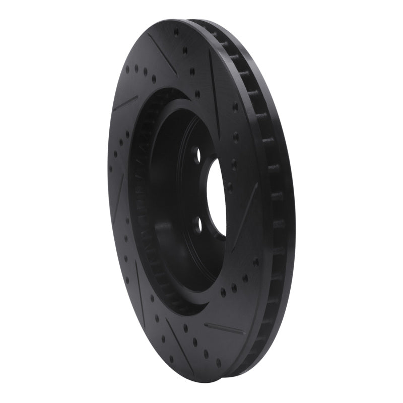 DFC D&S Black Brake Rotor (FRONT LEFT): Chrysler 300 (05-23)