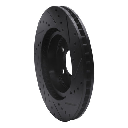 DFC D&S Black Brake Rotor (FRONT LEFT): Chrysler 300 (05-23)