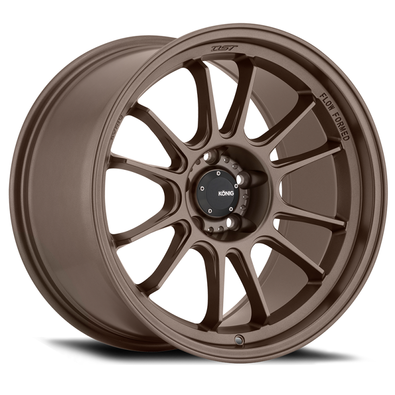 (set of 4) Konig Hypergram Race Bronze | 17x8" +40mm | 5x100mm Wheel