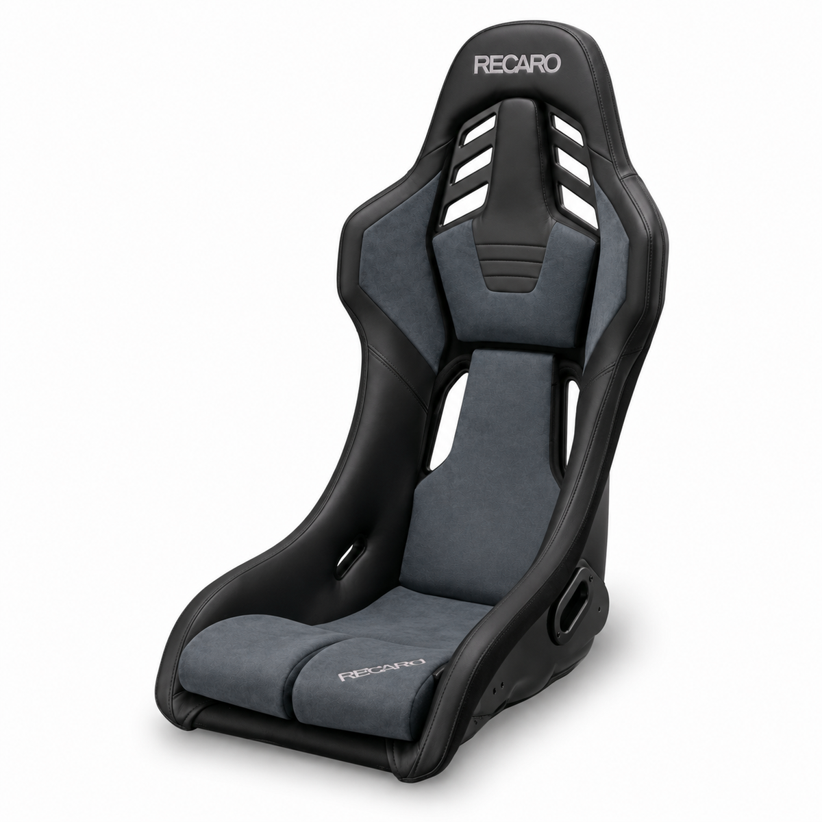 Recaro RSS UT (Large / FRP) - Artificial Leather Black / Ultra Suede Gray