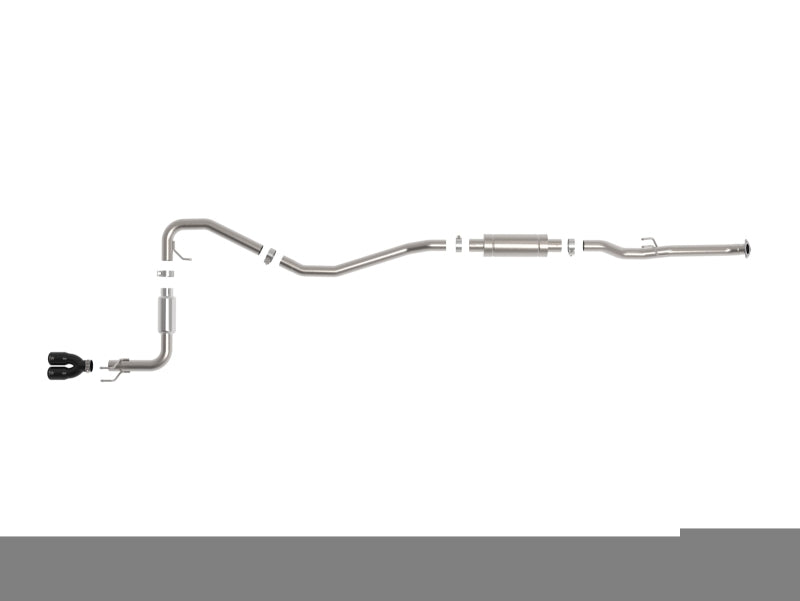 aFe Takeda 2.5in 304 SS Cat-Back Exhaust w/ Black Tips | Honda Civic L4-2.0L (49-36631-B)