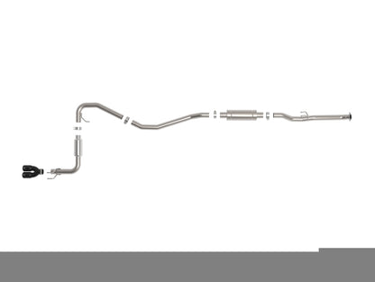 aFe Takeda 2.5in 304 SS Cat-Back Exhaust w/ Black Tips | Honda Civic L4-2.0L (49-36631-B)