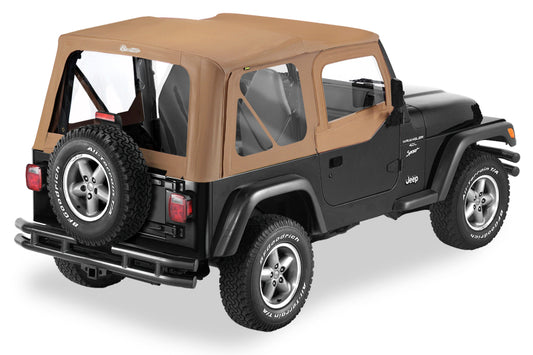 Bestop 79121-37 A-Top Replace TJ Sailcloth Clear Windows Upper Doors For Jeep 97-02