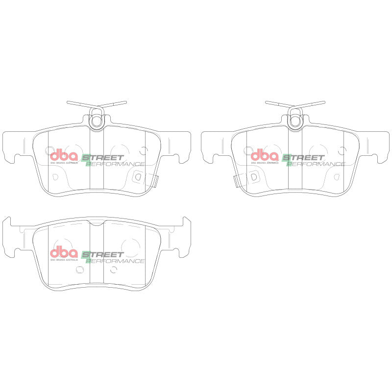 DBA Rear Street Performance Brake Pads | Honda Civic (16-22) (DB2429SP)