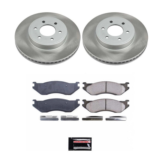 PowerStop 2003 Dodge Durango Front Semi-Coated Rotor Kit (SC2178)