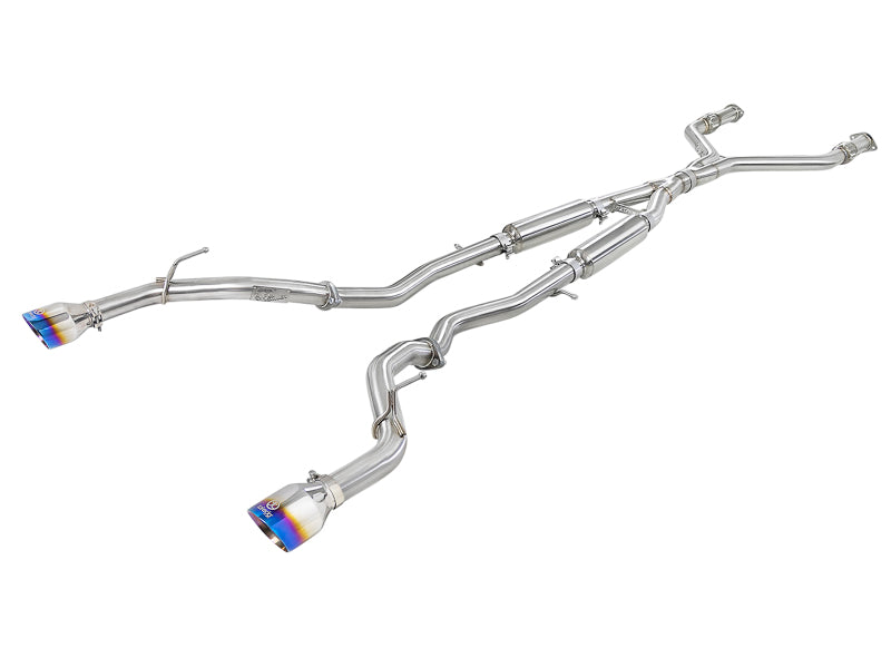 aFe Takeda 2.5in SS Cat-Back Exhaust | Infiniti Q60 (17-22) (49-36134NM-C)