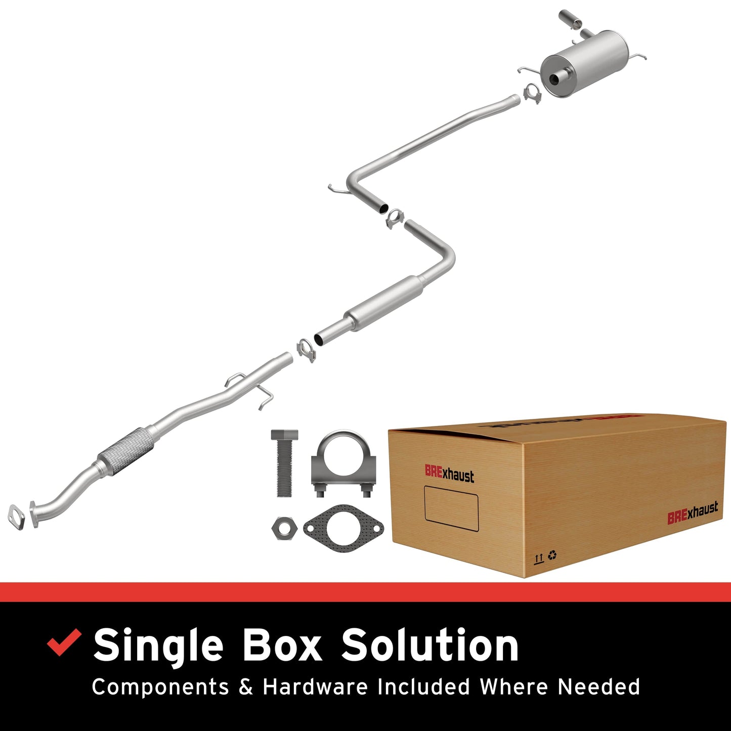 BRExhaust Direct-Fit Replacement Exhaust System 106-0581