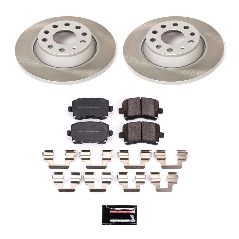 PowerStop 09-10 Volkswagen Tiguan Rear Semi-Coated Rotor Kit (SC2261)