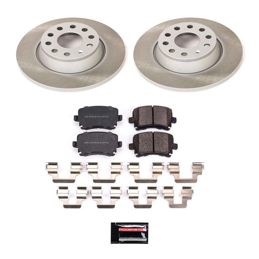 PowerStop 09-10 Volkswagen Tiguan Rear Semi-Coated Rotor Kit (SC2261)