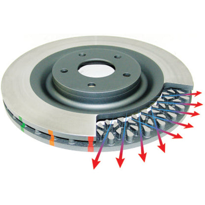DBA Rear T-Slot 4000 Series Brake Rotor | 2012+ Tesla Model S (42769S)