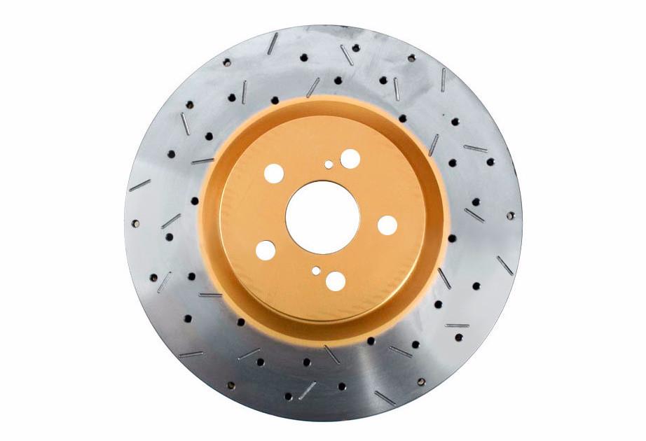 DBA XS 4000 Series Slotted & Drilled Rotor - Front | 2016-2017 Ford Focus RS (DBA42968BLKXS)