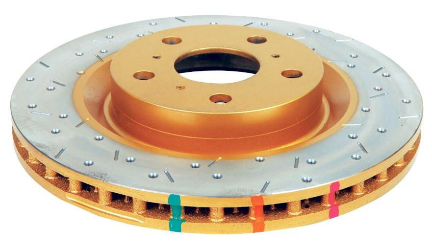 DBA XS 4000 Series Slotted & Drilled Rotor - Front | 2016-2017 Ford Focus RS (DBA42968BLKXS)