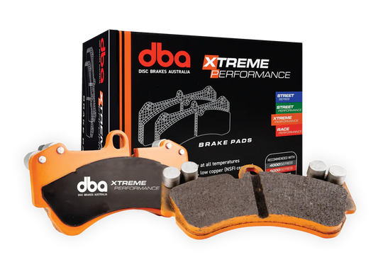 DBA Extreme Performance Series Rear Brake Pads 2022-2024 WRX w/ Electric Parking Brake