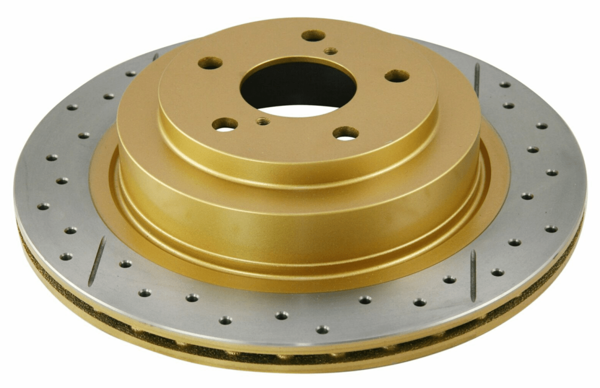 DBA Drilled & Slotted Rear Street Series Rotor | Subaru WRX (06-07) / LGT (05-08) (DBA653X)