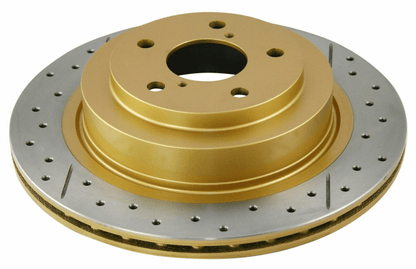 DBA Drilled & Slotted Rear Street Series Rotor | Subaru WRX (06-07) / LGT (05-08) (DBA653X)