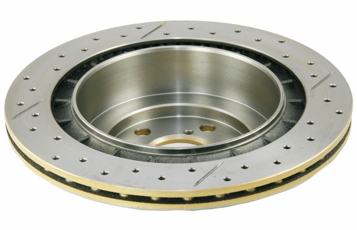 DBA Drilled & Slotted Rear Street Series Rotor | Subaru WRX (06-07) / LGT (05-08) (DBA653X)