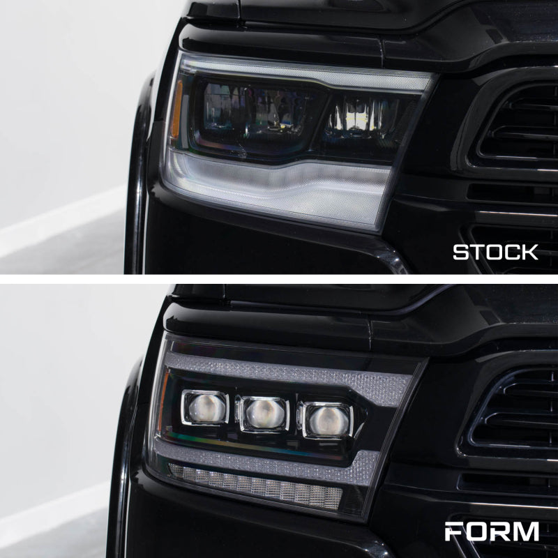 Form Lighting 2019-2024 Ram 1500 Sequential LED Projector Headlights (Pair)