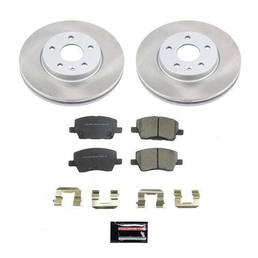 PowerStop 18-20 Chevrolet Sonic Front Semi-Coated Rotor Kit (SC8635)