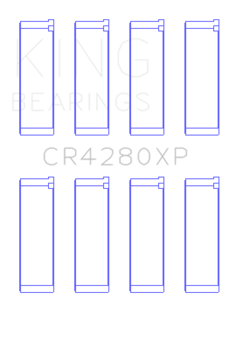 King Engine Bearings Subaru WRX/STi EJ20/EJ22/EJ25 48mm Performance Rod Bearing Set | Subaru WRX/STi (CR4280XP0.5)