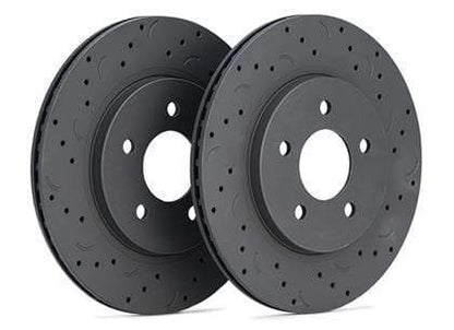 Hawk Performance Talon Cross Drilled and Slotted Front Rotors (Pair) | Audi Q7 (2007–2015) / Porsche Cayenne (2008–2016) (HTC4839)