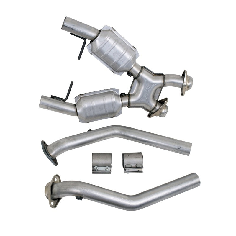 BBK 96-04 Mustang 4.6 GT High Flow X Pipe w/ Catalytic Converters (1666)